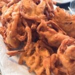 light and crispy onion fritters